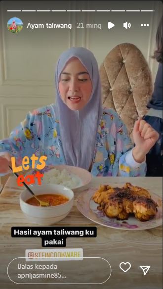 10 Trik April Jasmine masak ayam taliwang teflon, bikin cepat empuk
