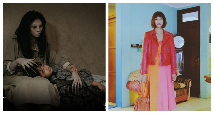 Beda penampilan aktris peran hantu © berbagai sumber Beda penampilan aktris peran hantu © berbagai sumber