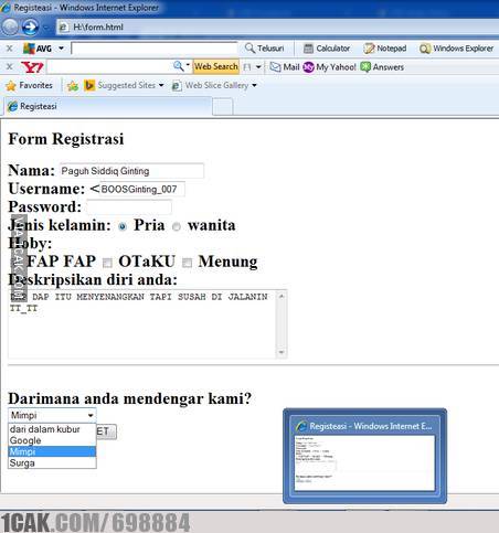 mengisi formulir tapi ada yang aneh © berbagai sumber mengisi formulir tapi ada yang aneh © berbagai sumber