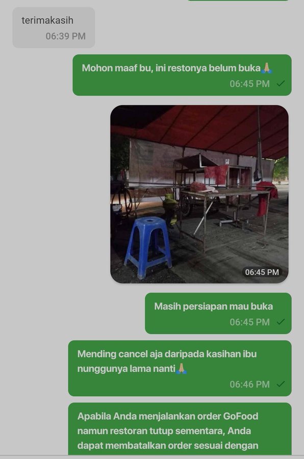 chat driver ke pelanggan biar yakin © berbagai sumber chat driver ke pelanggan biar yakin © berbagai sumber