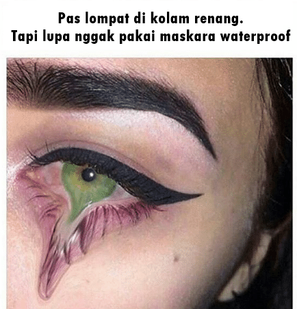  Potret orang pakai maskara  Berbagai sumber