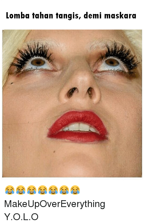  Potret orang pakai maskara  Berbagai sumber