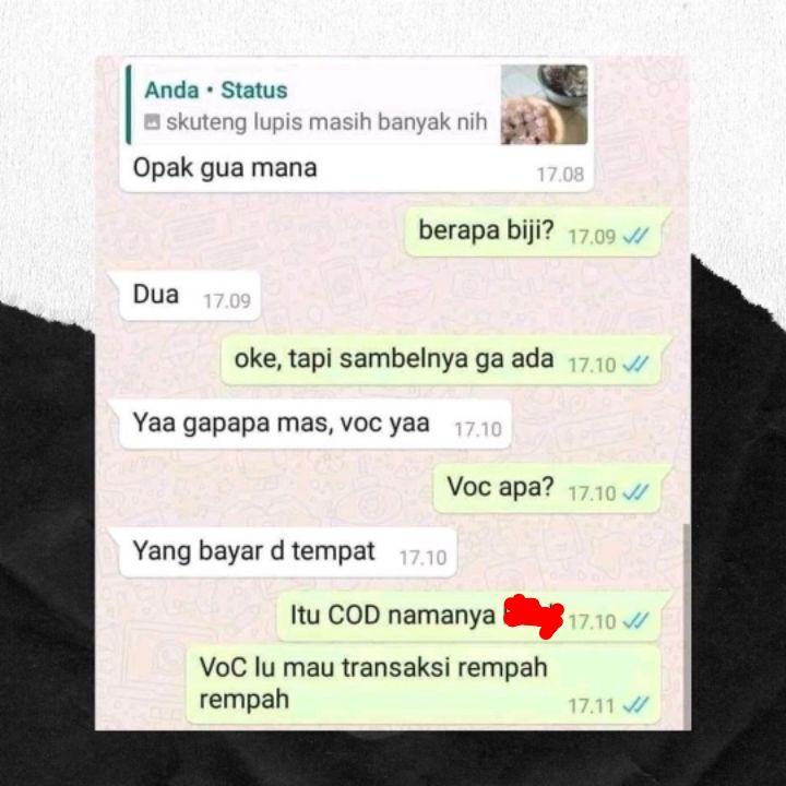 chat typo pembeli online shop © berbagai sumber chat typo pembeli online shop © berbagai sumber