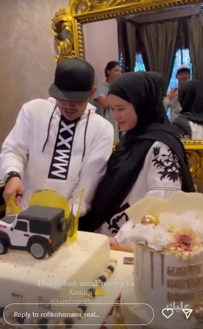 11 Potret kue ulang tahun keluarga Fikoh LIDA, serba elegan