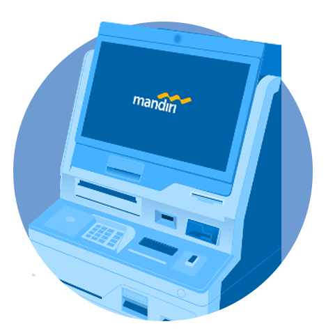 mengambil uang di ATM Mandiri © 2022 brilio.net