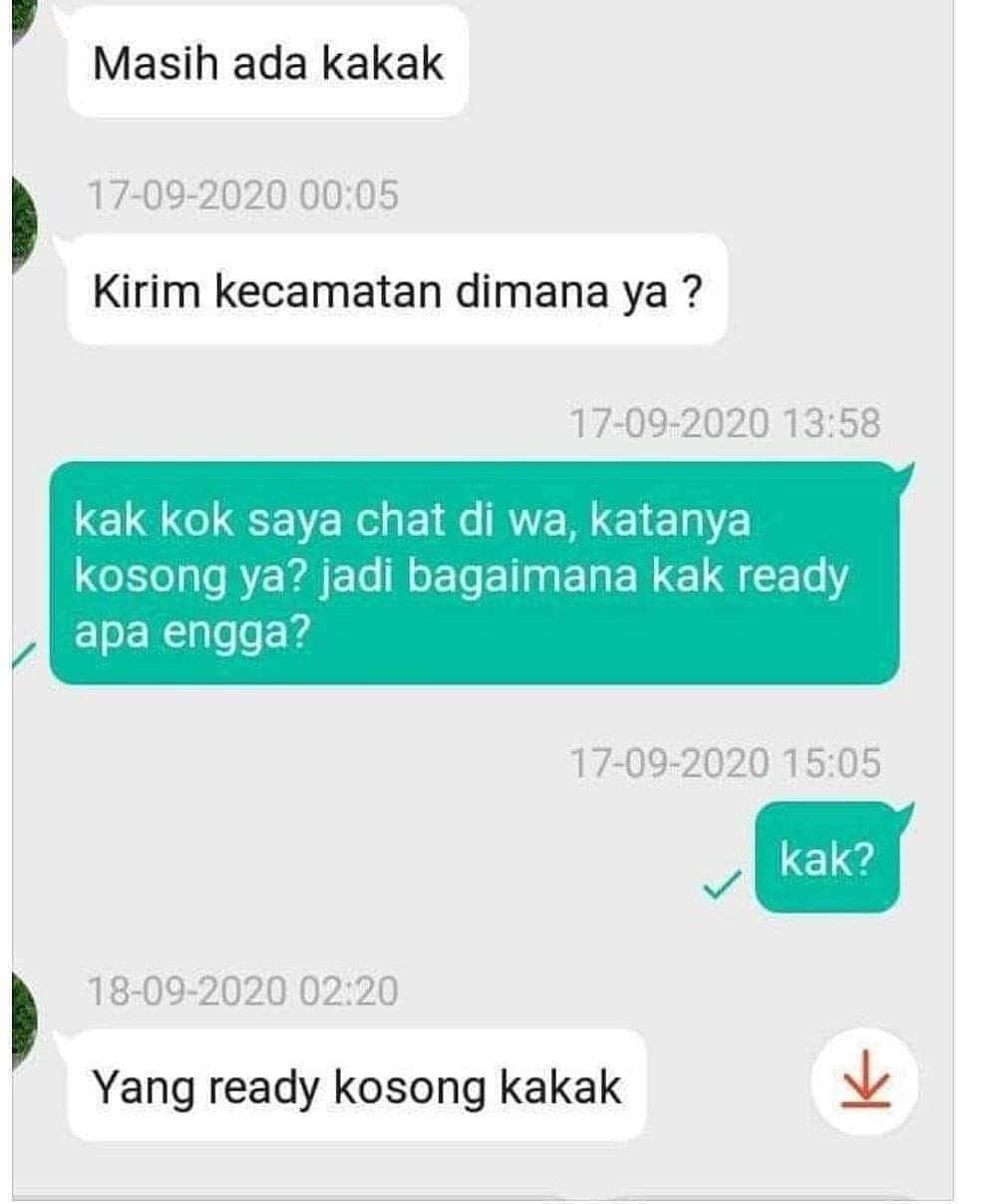 chat balasan penjual online shop © Instagram chat balasan penjual online shop © Instagram