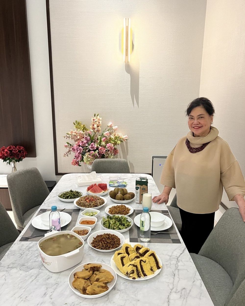 13 Masakan rumahan Irma Moeis mertua Sandra Dewi, komplet dan lezat