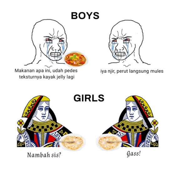 Meme kocak kecanduan makan seblak Berbagai sumber