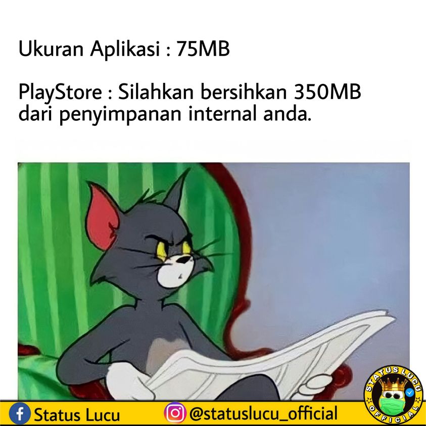 meme ruang penyimpanan habis © berbagai sumber