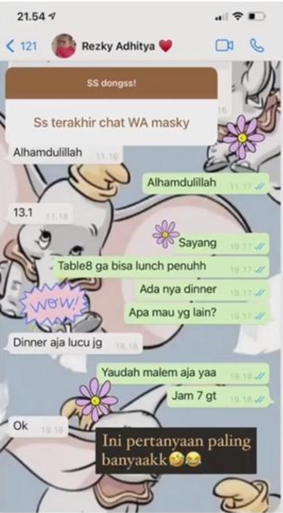 nama kontak seleb di handphone pasangan © berbagai sumber