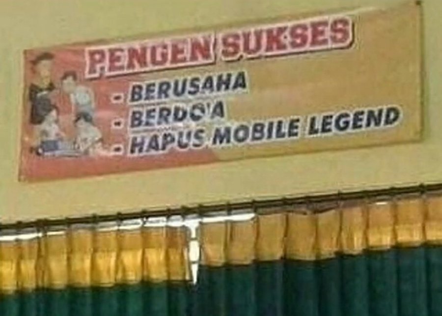 spanduk motivasi lucu © berbagai sumber spanduk motivasi lucu © berbagai sumber