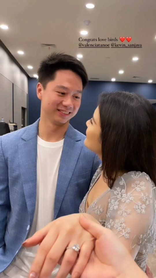 Kevin Sanjaya lamar Valencia Tanoesoedibjo © berbagai sumber