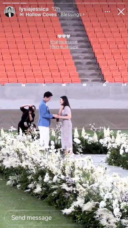 Kevin Sanjaya lamar Valencia Tanoesoedibjo © berbagai sumber