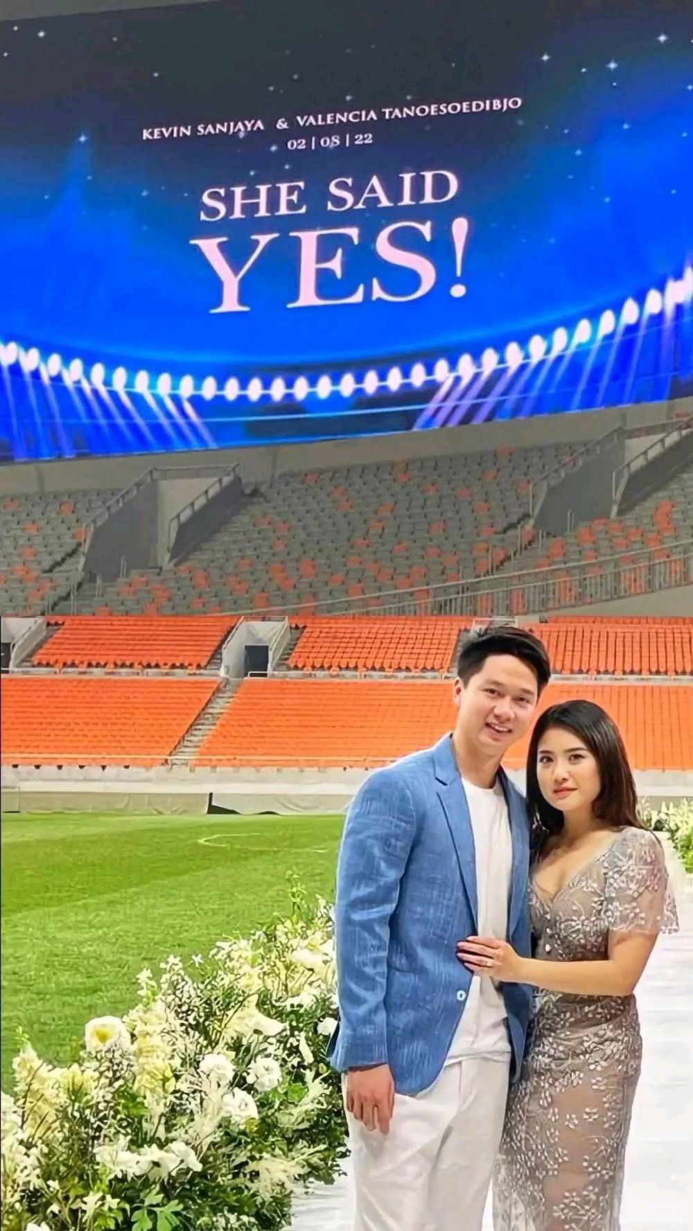 Kevin Sanjaya lamar Valencia Tanoesoedibjo © berbagai sumber