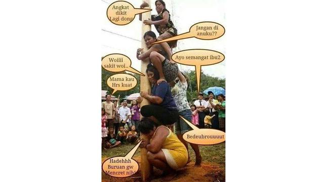 Meme kocak lomba panjat pinang Agustusan Berbagai sumber Meme kocak lomba panjat pinang Agustusan Berbagai sumber