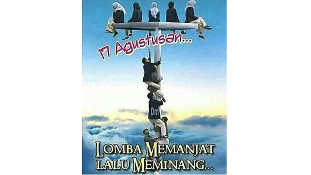 Meme kocak lomba panjat pinang Agustusan Berbagai sumber Meme kocak lomba panjat pinang Agustusan Berbagai sumber
