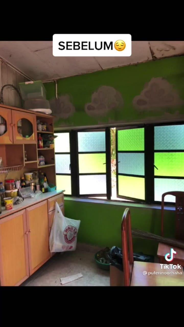 transformasi rumah di kampung usai renovasi © TikTok