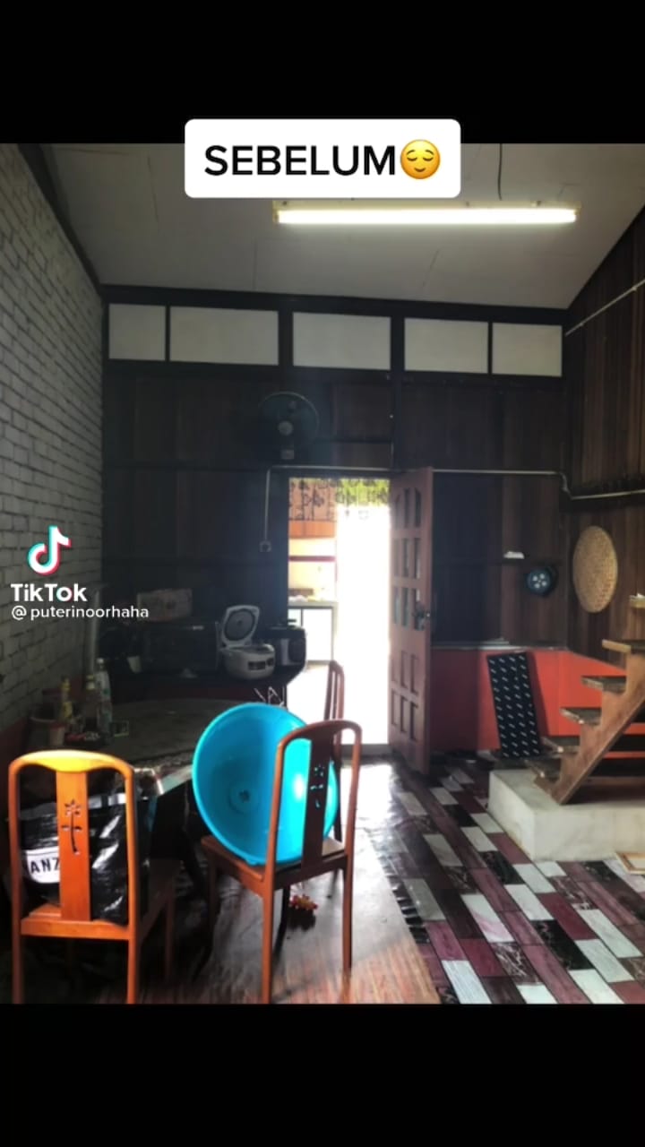 transformasi rumah di kampung usai renovasi © TikTok