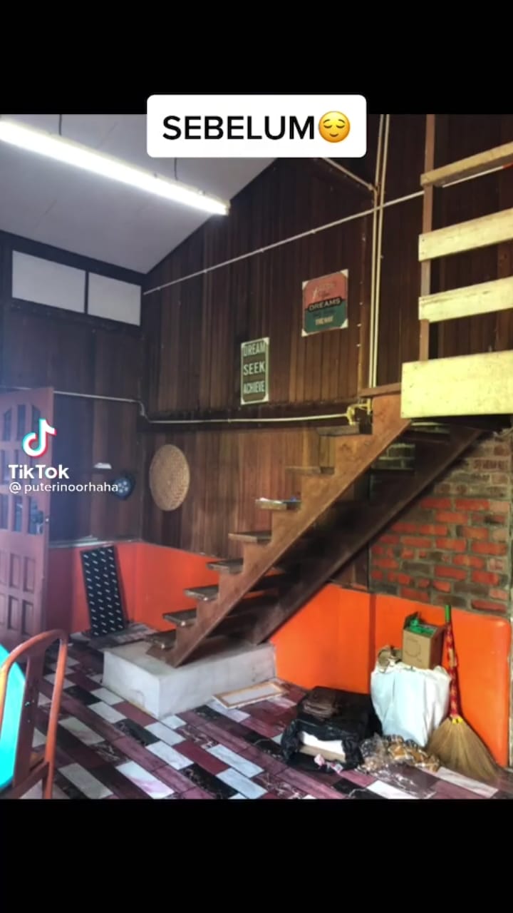 transformasi rumah di kampung usai renovasi © TikTok