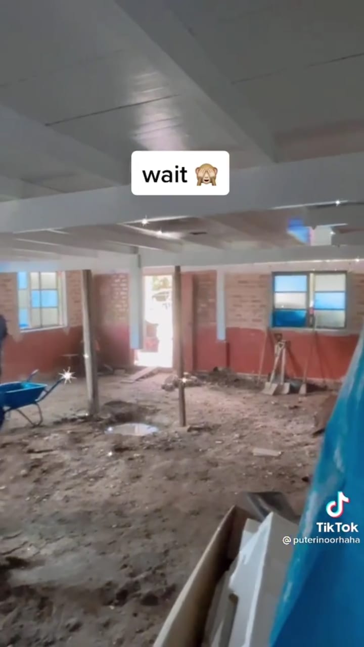 transformasi rumah di kampung usai renovasi © TikTok