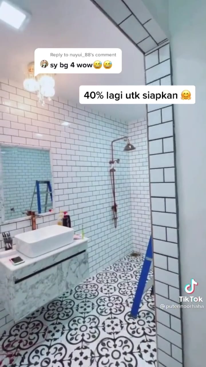 transformasi rumah di kampung usai renovasi © TikTok