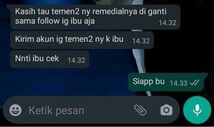 chat lucu guru dan murid sekolah online © berbagai sumber