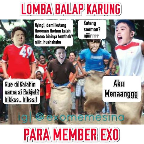 Editan lucu andai idol K-Pop ikut lomba Agustusan Berbagai sumber Editan lucu andai idol K-Pop ikut lomba Agustusan Berbagai sumber
