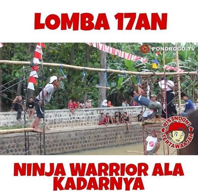 Meme kocak macam-macam lomba 17-an Berbagai sumber