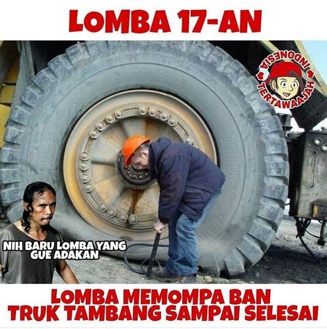 Meme kocak macam-macam lomba 17-an Berbagai sumber