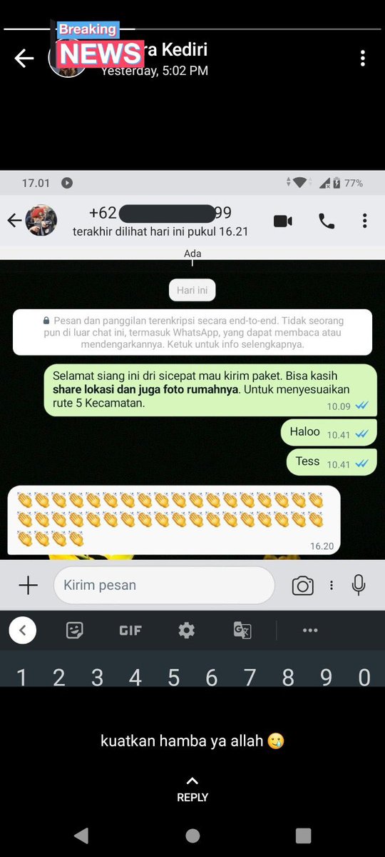 chat penjual online shop bikin kesal © berbagai sumber