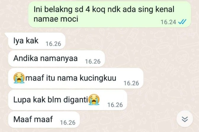 chat basalan penerima paket © Twitter chat basalan penerima paket © Twitter