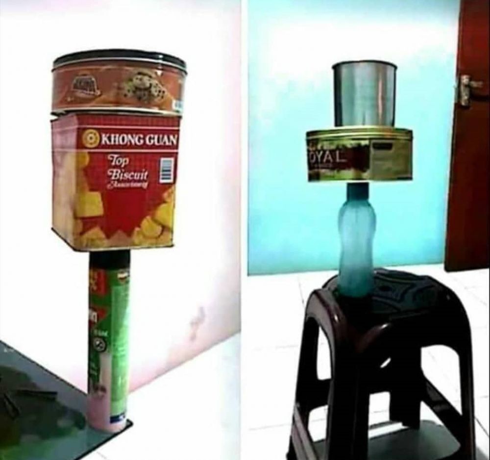 pengganti rak piring tapi nyeleneh © berbagai sumber