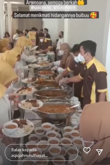 8 Hidangan di acara akikah anak Ria Ricis dan Teuku Ryan, komplet