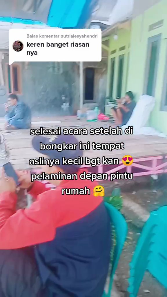 dekorasi pernikahan gang sempit © TikTok