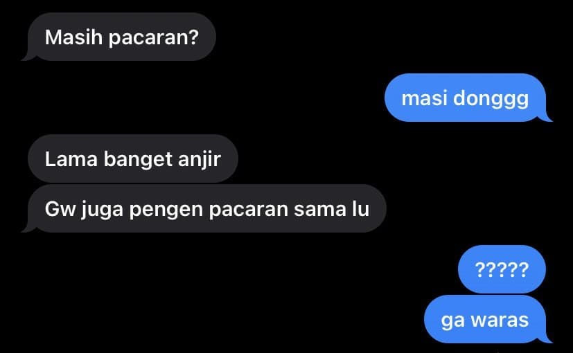 chat ngajak pacaran malah ditolak © Instagram