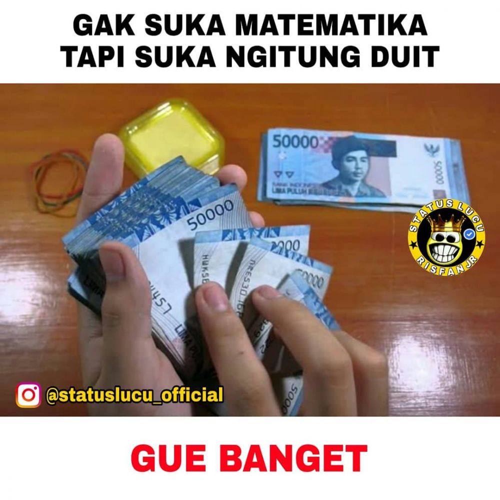 Meme kocak tentang uang Berbagai sumber