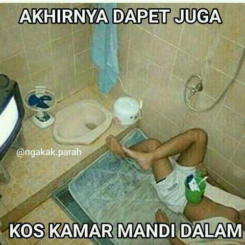 kos-kosan kamar mandi dalam kocak © berbagai sumber