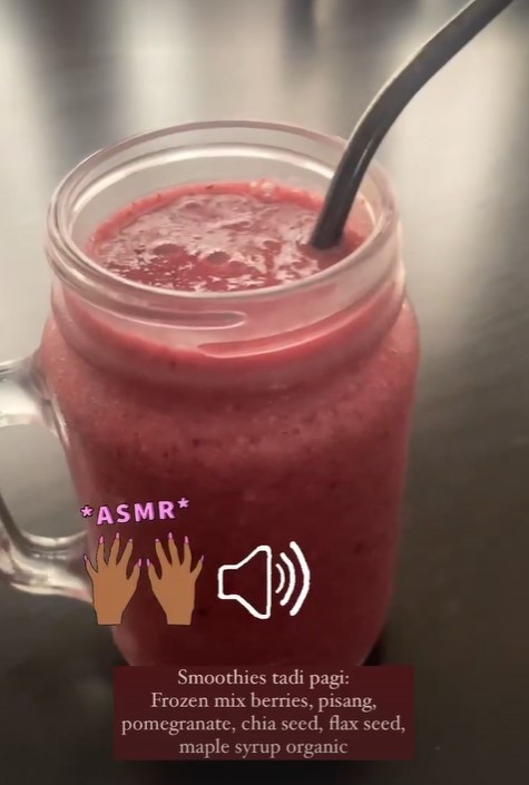13 Menu smoothies ala Nesyana istri Ben Kasyafani, cocok buat sarapan