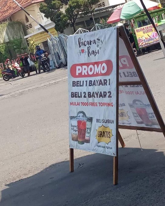 promosi warung bikin nyengir © berbagai sumber