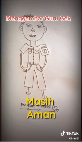  Mendapatkan tugas menggambar gurunya Tiktok