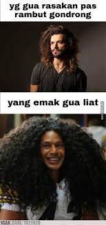 Meme suka duka punya rambut gondrong Berbagai sumber