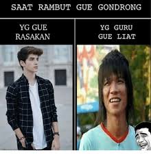 Meme suka duka punya rambut gondrong Berbagai sumber