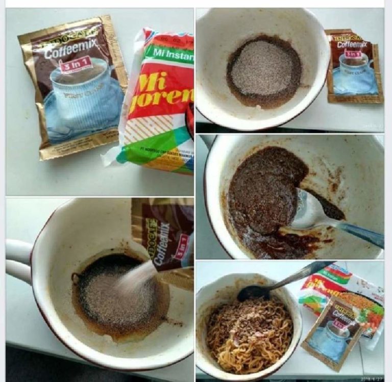 Potret orang gunakan wadah pengganti mangkok mi Berbagai sumber