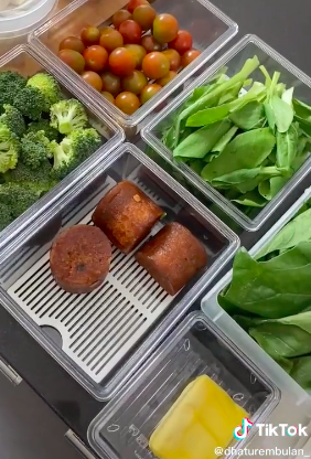 10 Cara praktis istri Tria The Changcuters menata makanan di kulkas