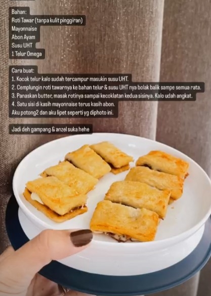 10 Camilan MPASI ala Audi Marissa, bantu penuhi nutrisi si kecil