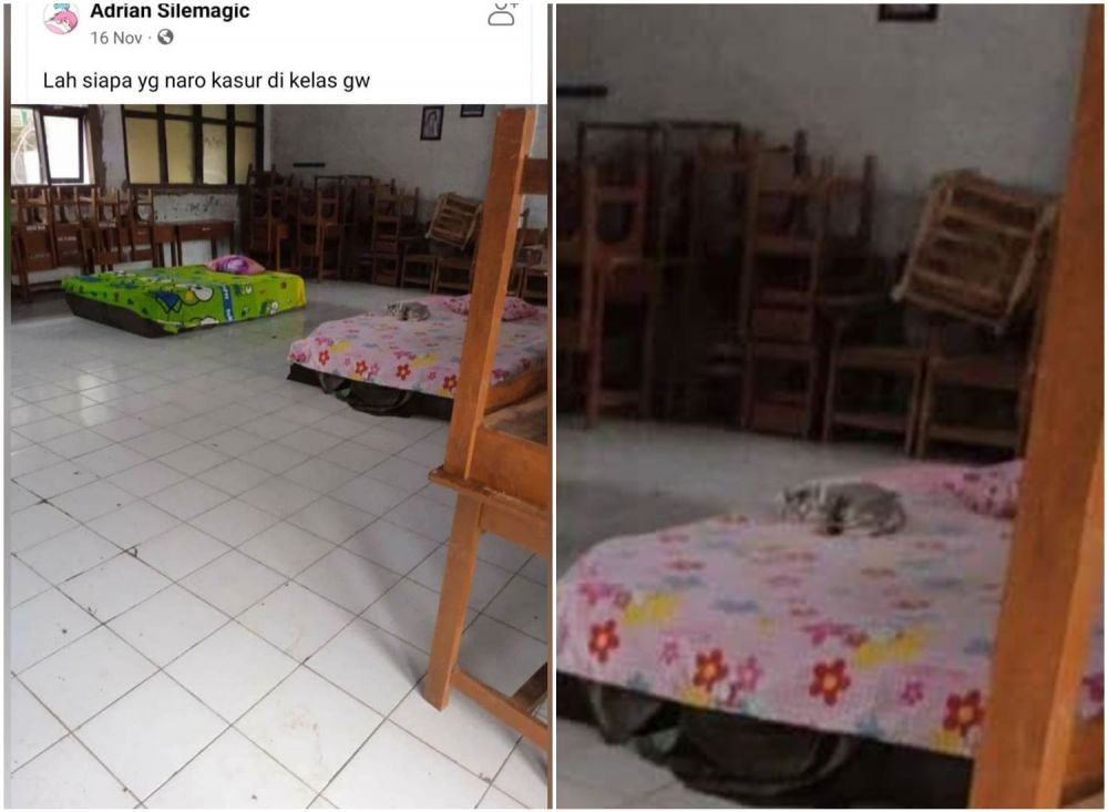 ruang kelas ada benda nyeleneh © berbagai sumber