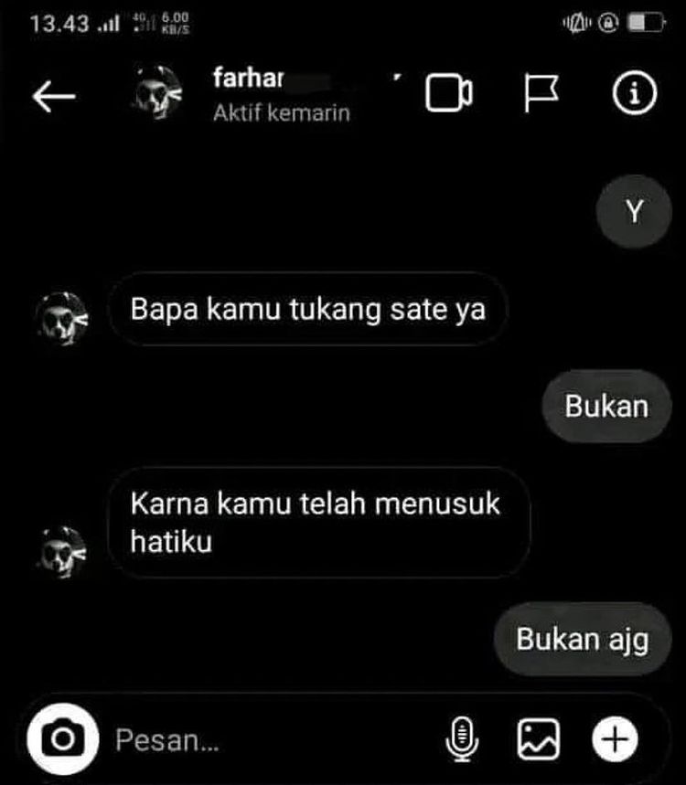 Chat lucu tebak-tebakan sulit diterka © berbagai sumber Chat lucu tebak-tebakan sulit diterka © berbagai sumber