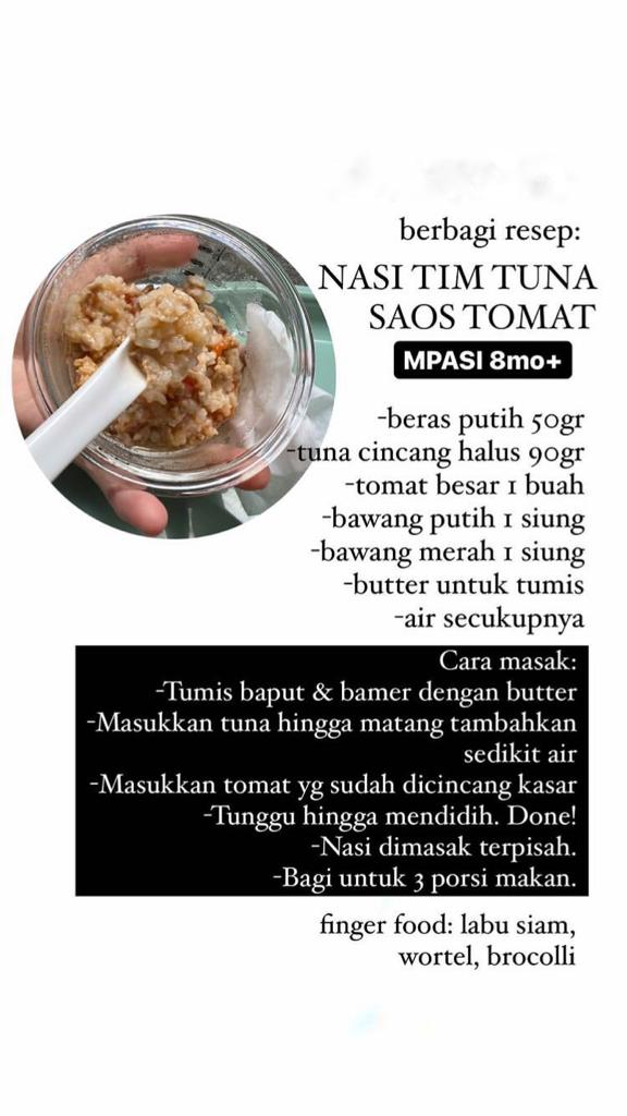 10 Menu MPASI ala Fiona Anthony istri Dion Wiyoko, serba padat nutrisi