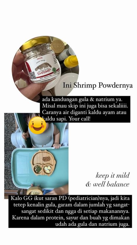 10 Menu MPASI ala Fiona Anthony istri Dion Wiyoko, serba padat nutrisi