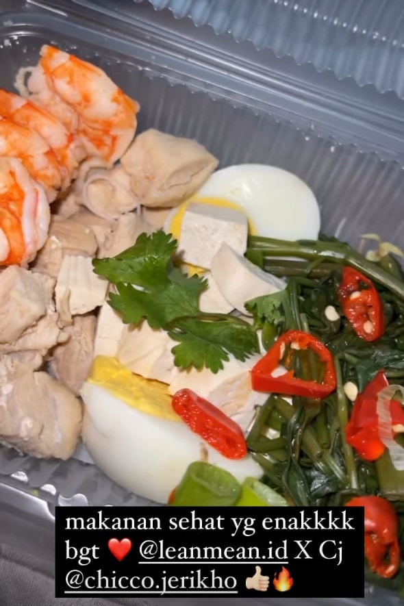 10 Makanan dikonsumsi Audy Item, berat badan ideal dan tubuh sehat